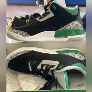 Jordan | Shoes | Jordan 3 Pine Green Size 2 New Sat In My 